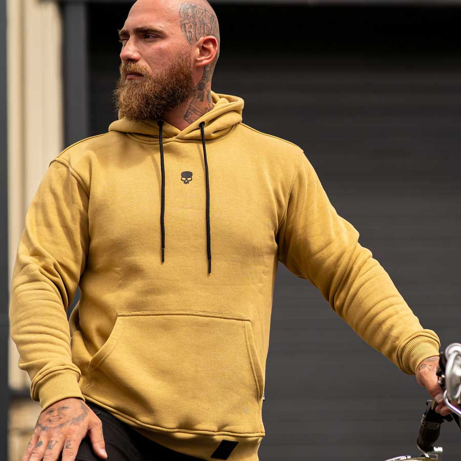 Thumbnail: BOBHEAD Casual Hoodie Camel offers a seamless blend of fashion motorbike