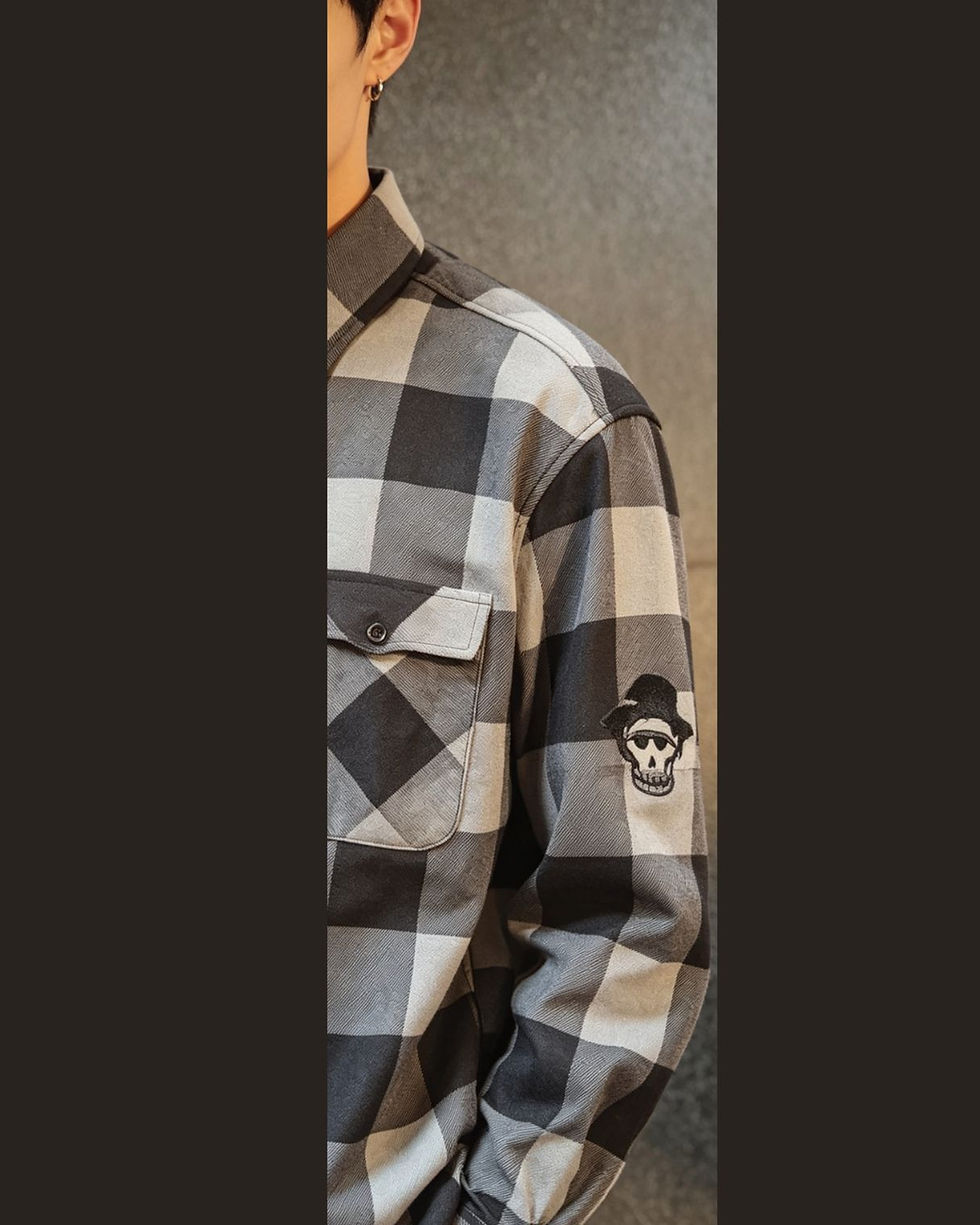 Thumbnail: LAWLESS RIDER ULTRA THIN FLEECE LINED CHECK SHIRT