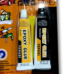 A pack of Epoxy glue and a spatula