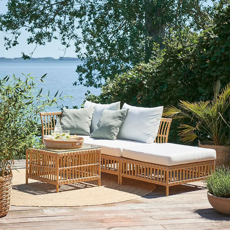 Hình thu nhỏ: Caroline Side Table Natural Rattan