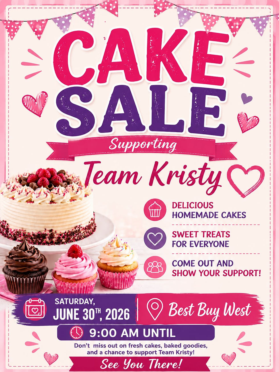 fUNDRAISING BAKE SALE