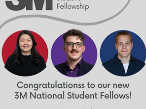 Three Maple League Students are awarded the prestigious 3M National Student Fellowship