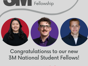 Three Maple League Students are awarded the prestigious 3M National Student Fellowship