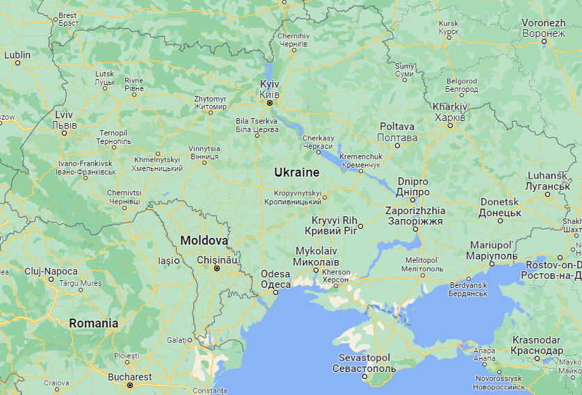 Map of Ukraine