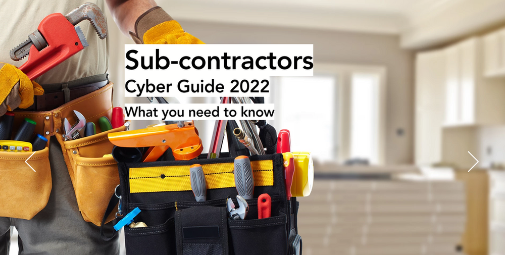 Screenshot of the sub-contractors guide first page