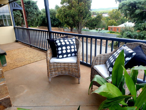 You will have full access to 1.5 acres of garden space at Burra House, shared with local resident kangaroos who visit our garden daily. Take advantage of the spectacular views from our verandas and sunroom, of the Burra Hills and surrounding countryside.
