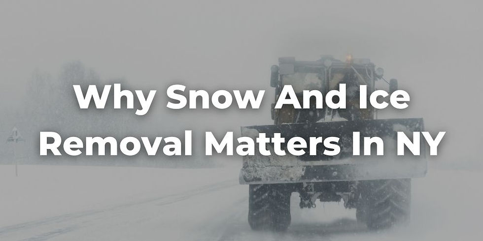 Why Snow and Ice Removal Matters in New York