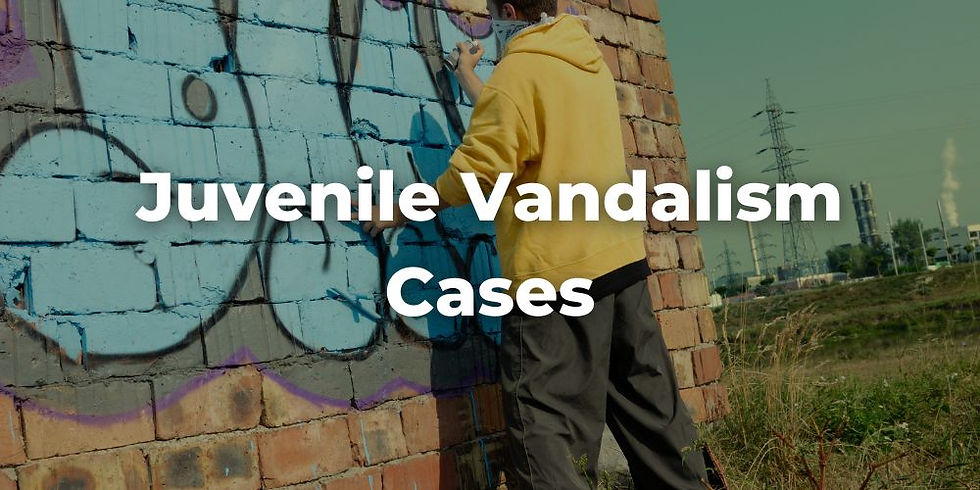 Special Considerations for Juvenile Vandalism Cases