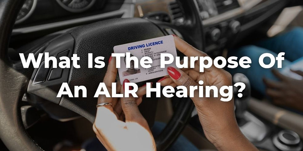 What Is the Purpose of an ALR Hearing?