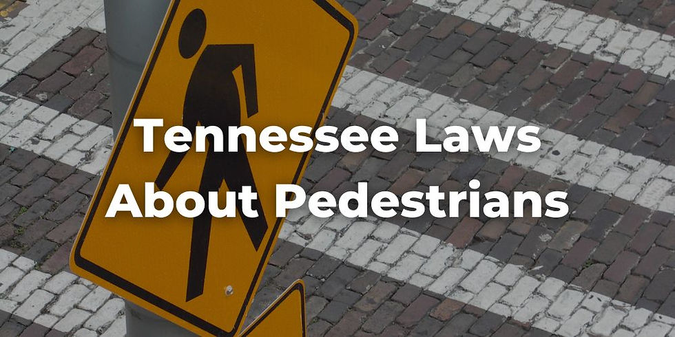 What Does the Tennessee Law Says About Pedestrians?