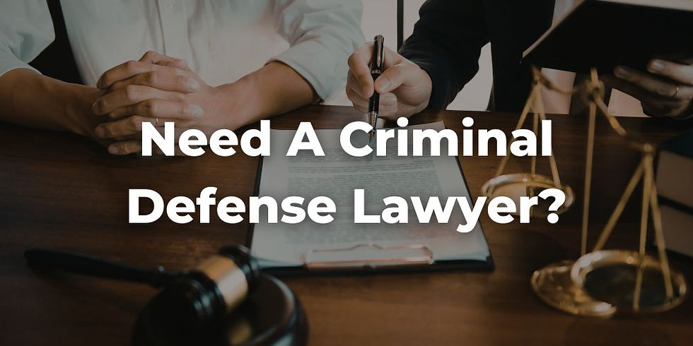 Need A Criminal Defense Lawyer? Reach Out to Sparks Law Firm
