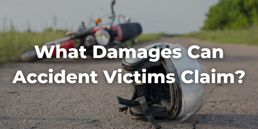 What Damages Can Motorcycle Accident Victims Claim?