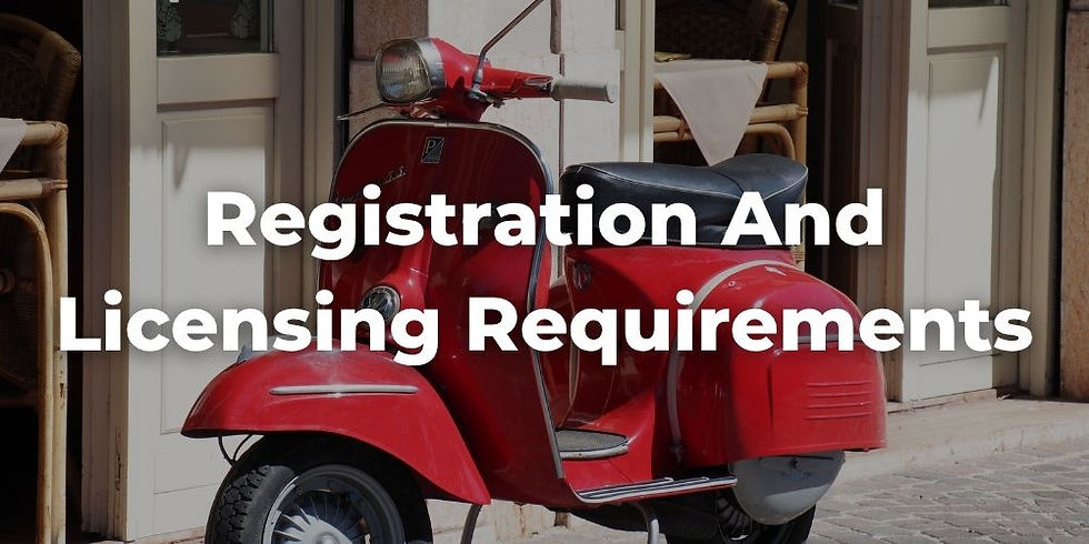 Registration and Licensing Requirements