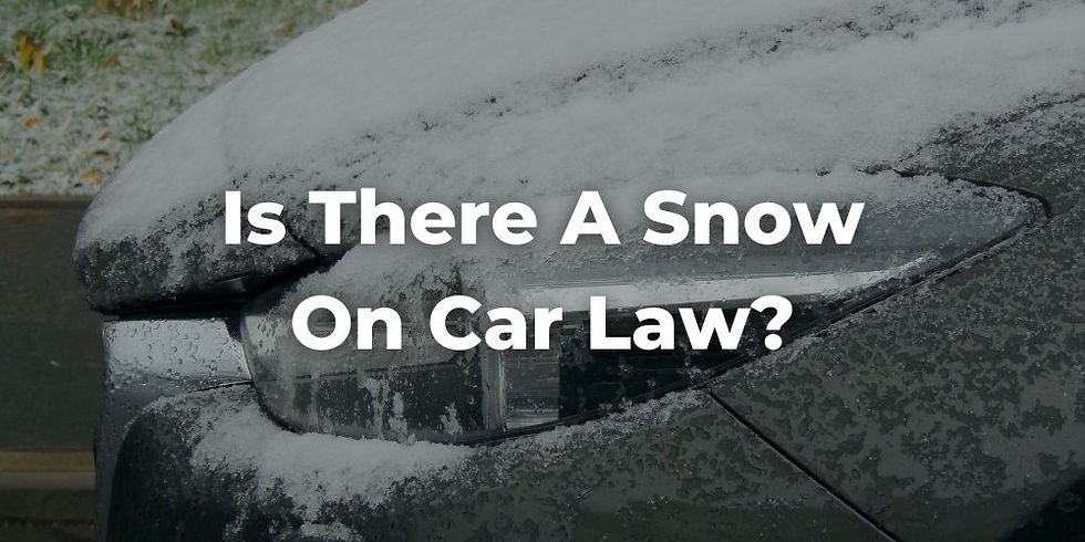 Is There a Snow on Car Law in Iowa or in Des Moines?