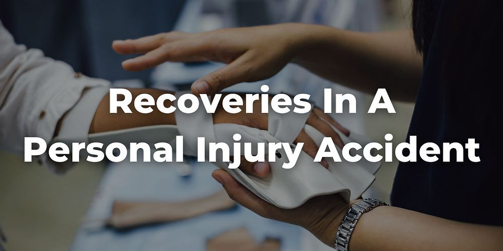 What Can People Recover in a Personal Injury Accident?