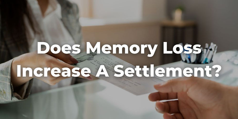 Does Memory Loss Increase a Settlement?