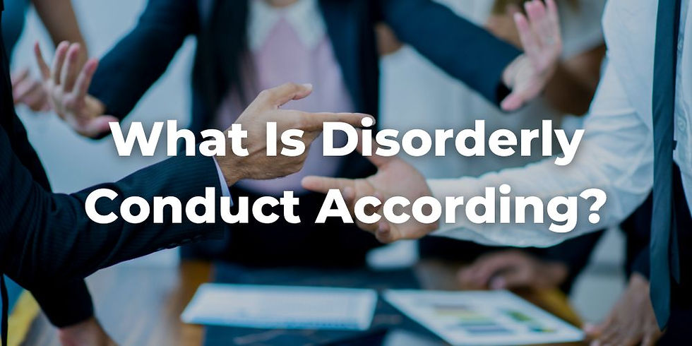 What Is Disorderly Conduct According to Texas Law?