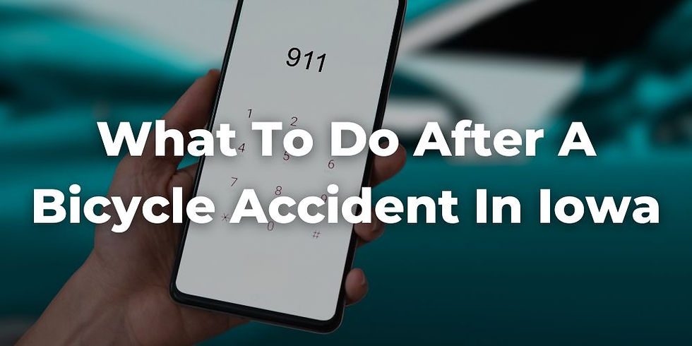 What to Do After a Bicycle Accident in Iowa