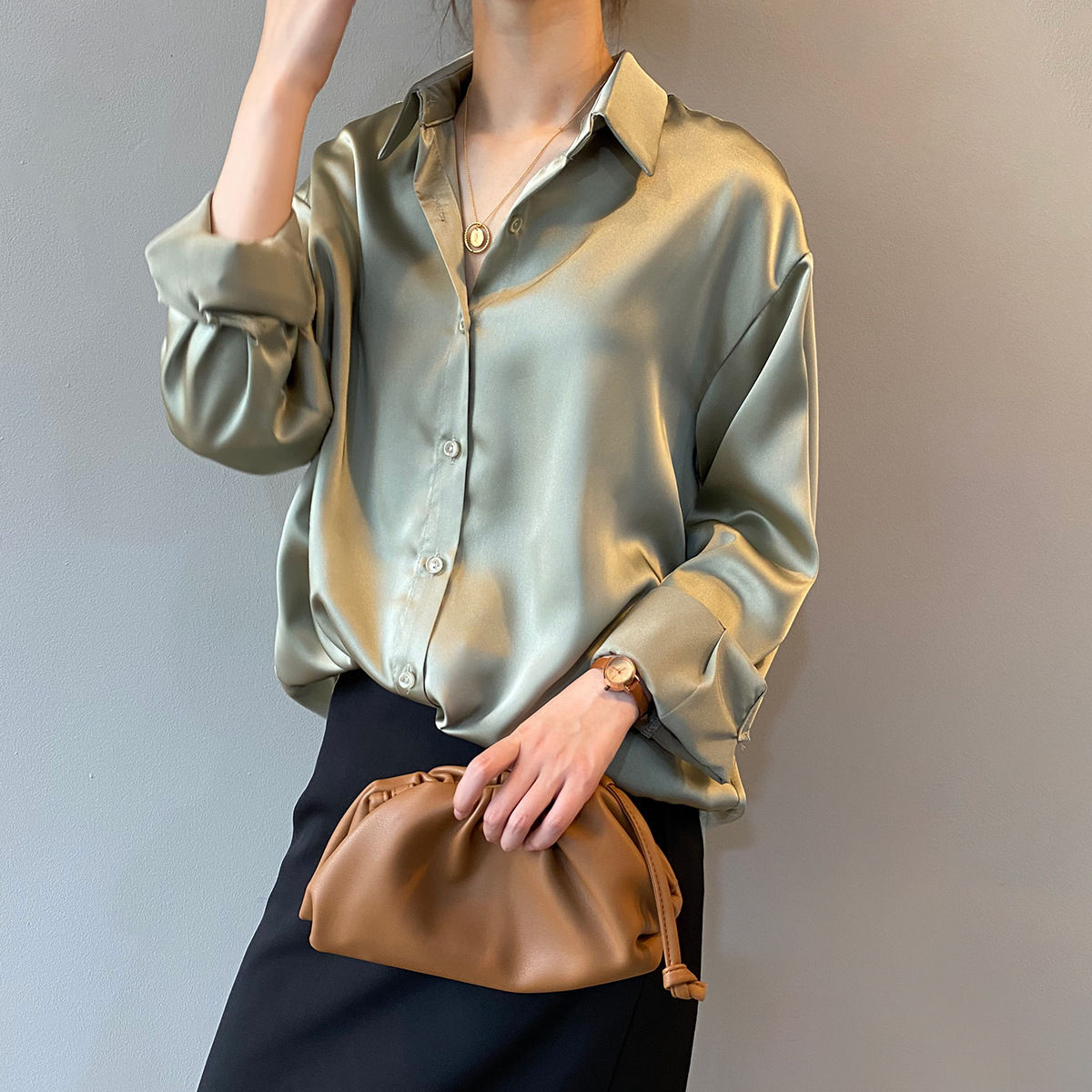 2024 Spring Chic Loose Long Sleeve Shirt