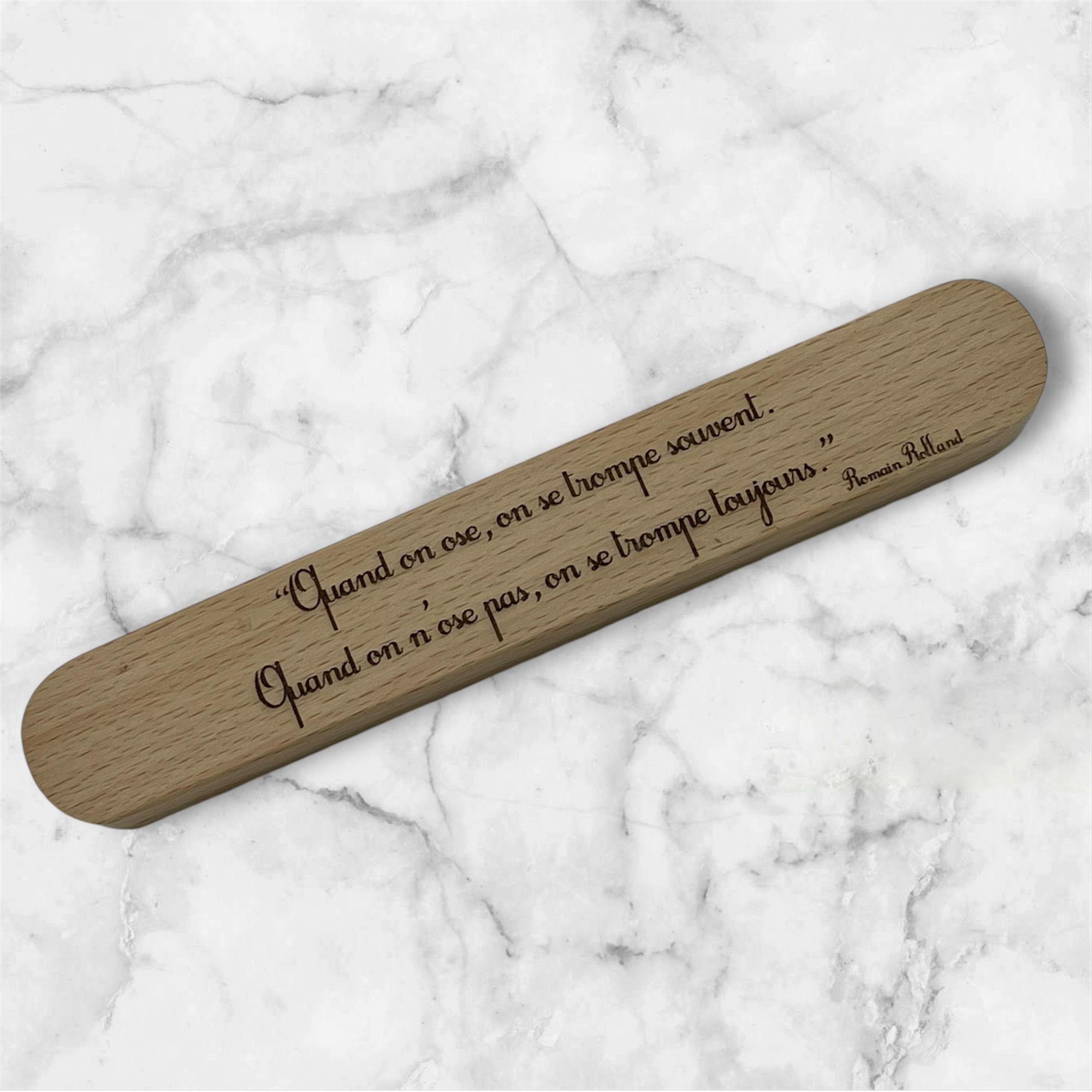 Etui à stylo en bois personnalisable