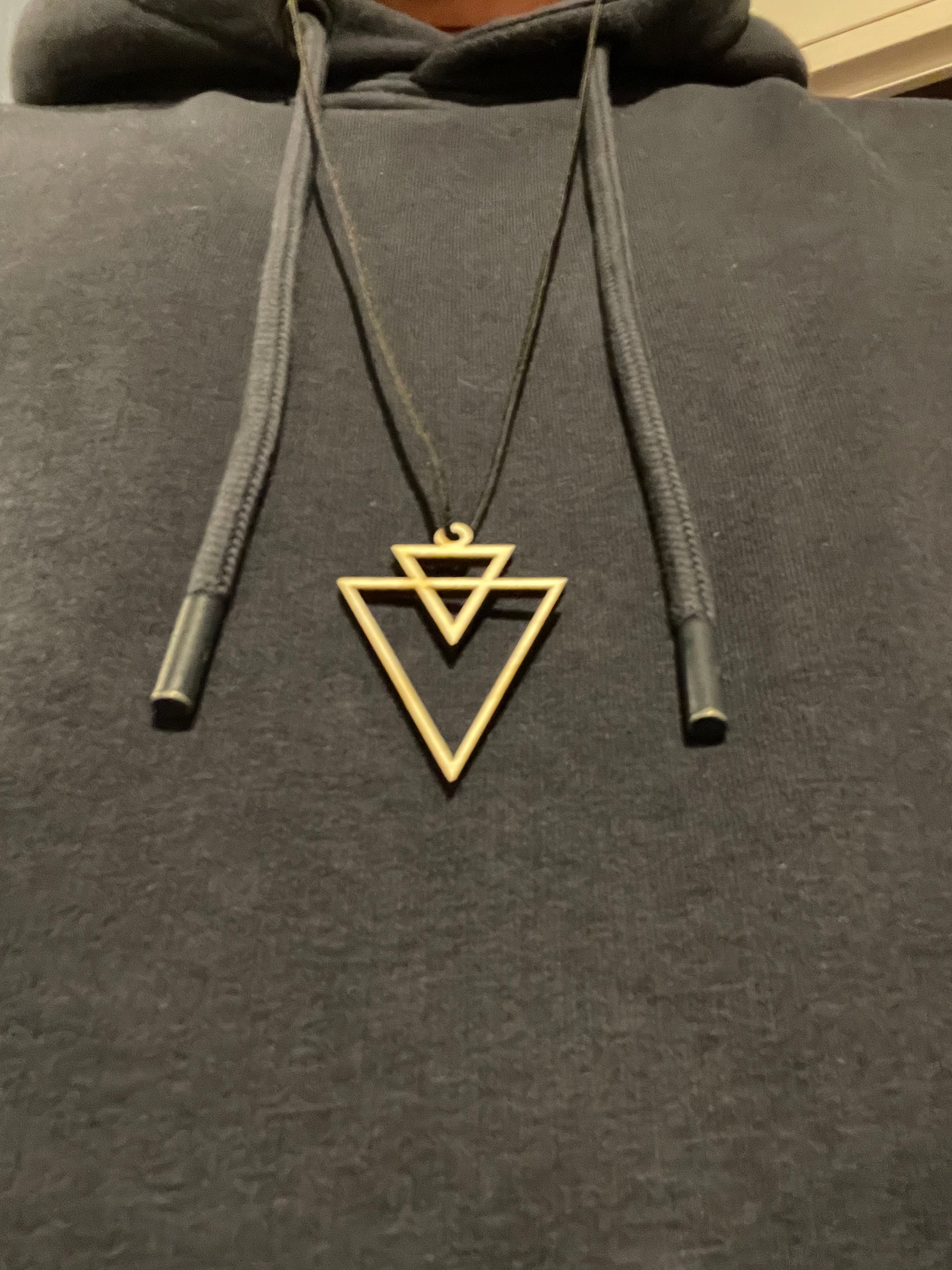 Pendentif double triangle