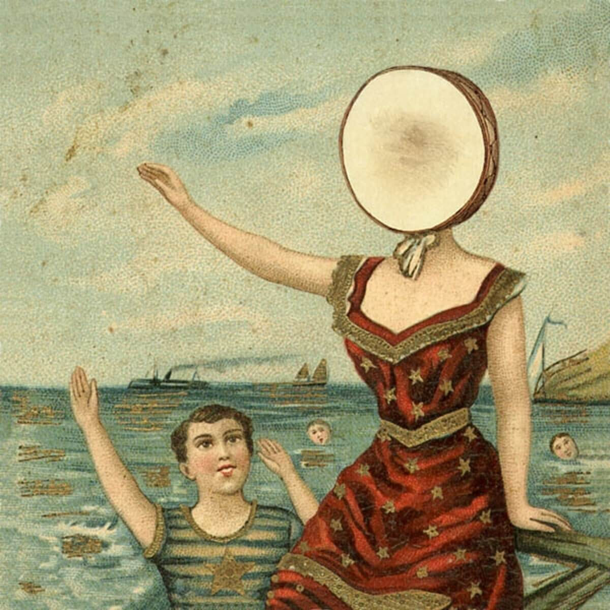 Albumcover van Neutral Milk Hotel - In The Aeroplane Over The Sea (Zwart Vinyl LP)(Black Vinyl LP)