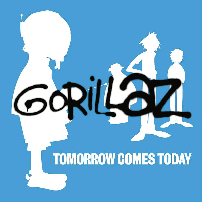 Albumcover van Gorillaz - Tomorrow Comes Today (Wit & Blauw Gekleurd Vinyl LP) (Blue & White Coloured Vinyl)