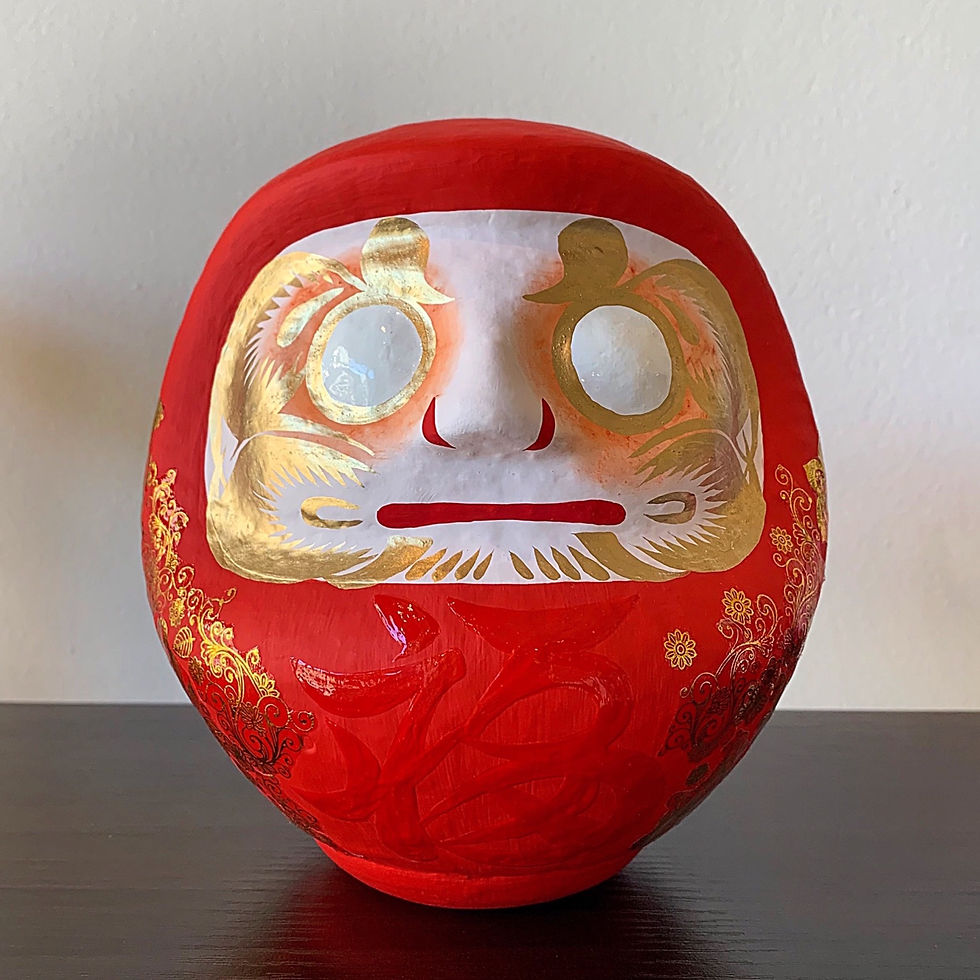 はっぴーだるま「雅(みやび)」 ニ色