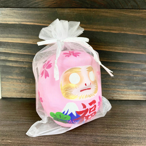 はっぴーだるま「富士と桜に松」桜色 | HappyDaruma&Tokyo | 東京都足立区