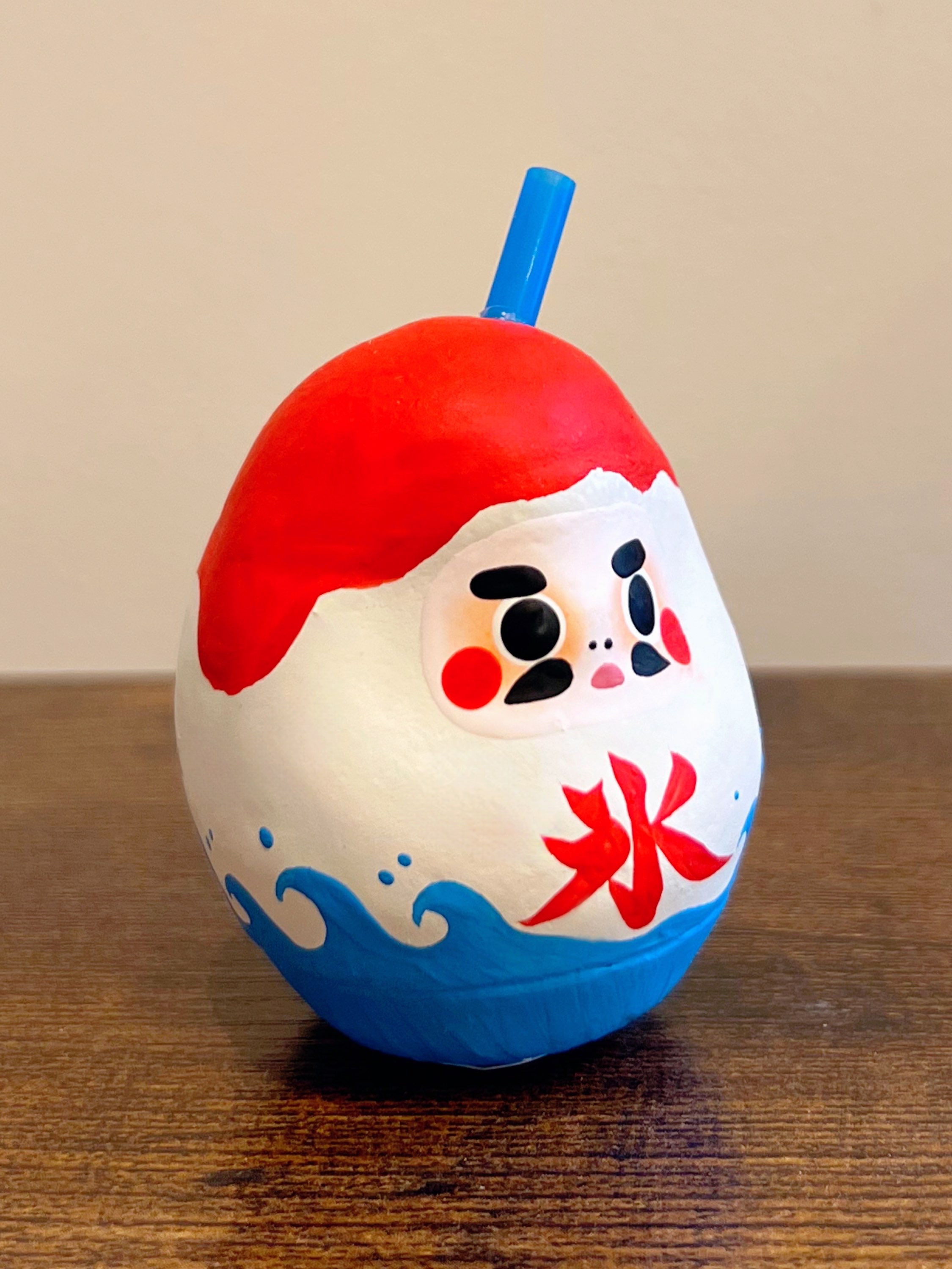 ARIGATO DARUMA  「かき氷」いちご色