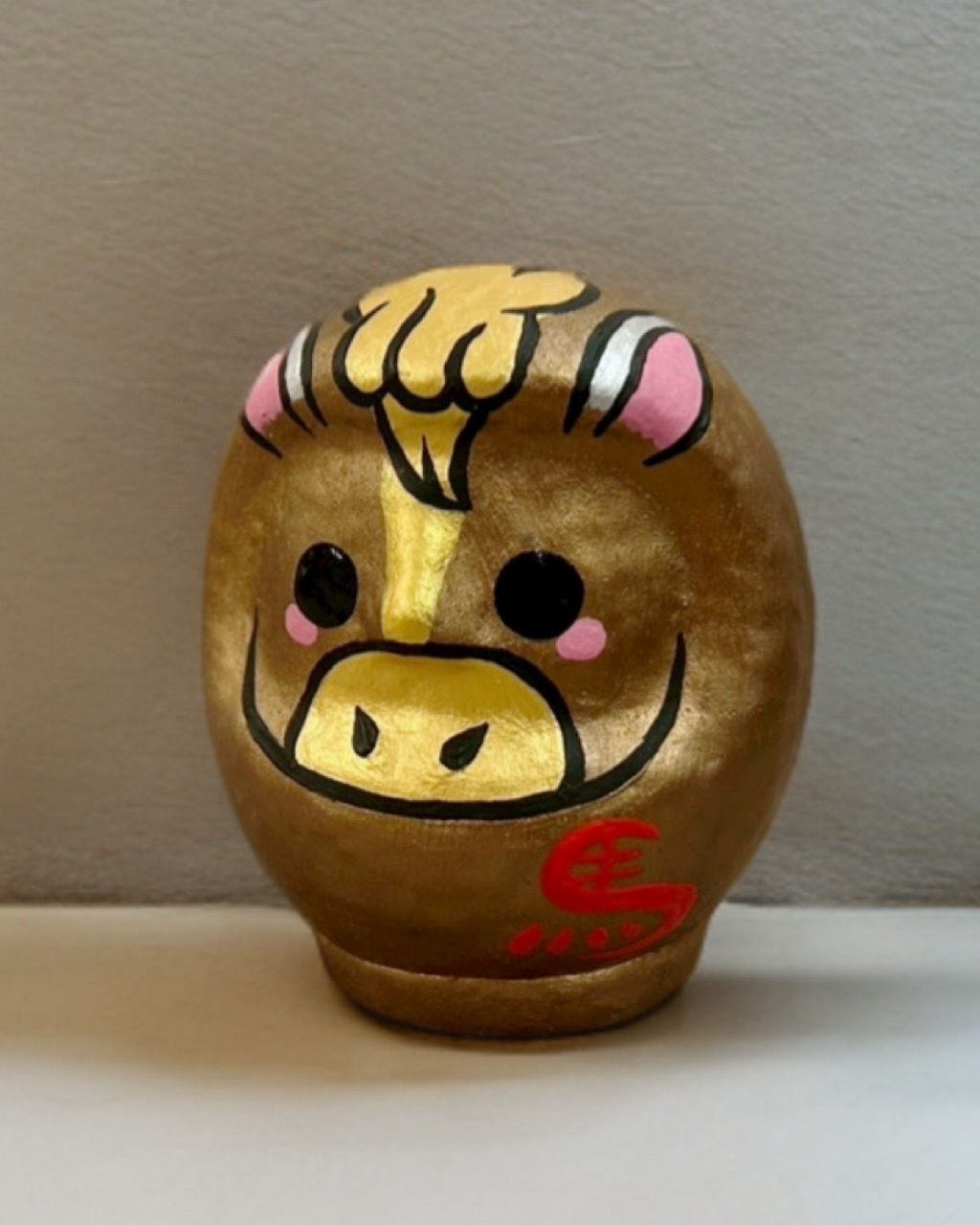 干支だるま「馬(午)」H9cm