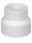 3" White PVC - 4" White PVC Reducer