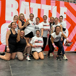 Fitness group of women