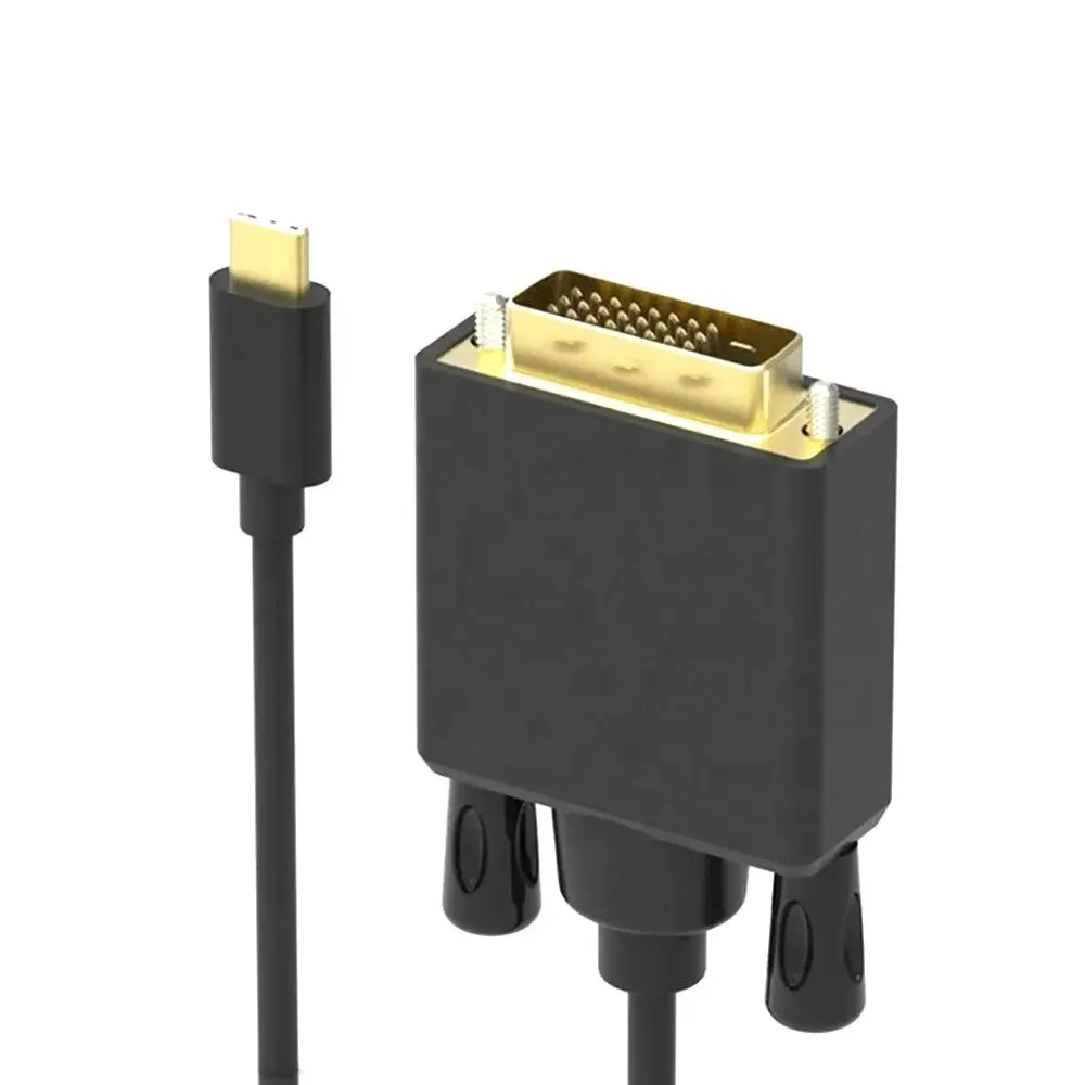 USB C to DVI Cable Converter Display Monitor Adapter 6Ft Type C to DVI Cord