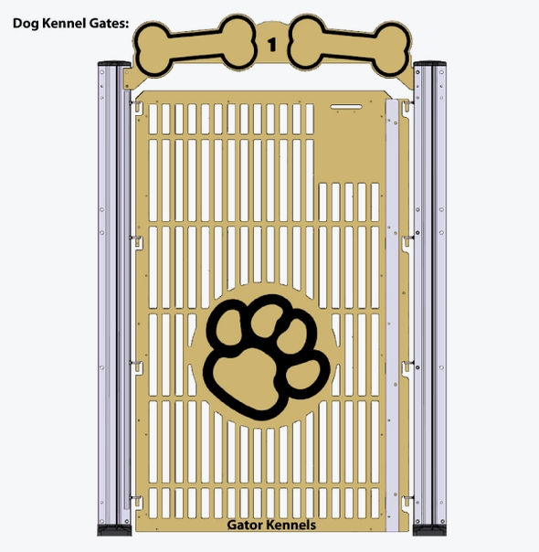 picture of a dog kennel gate