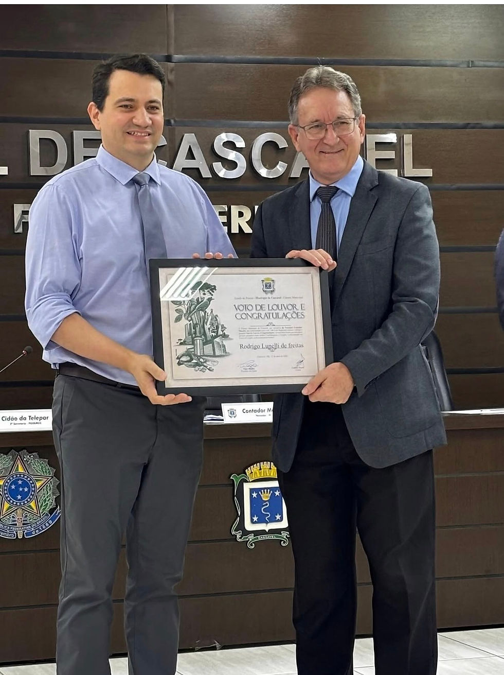 O Voto de Louvor e Congratulações