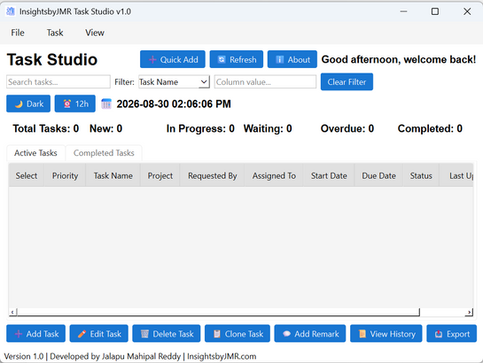Task Studio — A Simple Way to Keep Track When Work Gets Busy