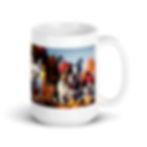 Fall French Bulldog Mug front side