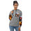 Thumbnail: Woman wearing Unisex Fall French Bulldog Hoodie front side