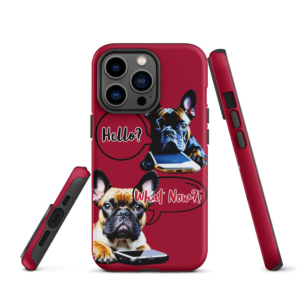 Thumbnail: "What Now?!" French Bulldog iPhone Tough Case