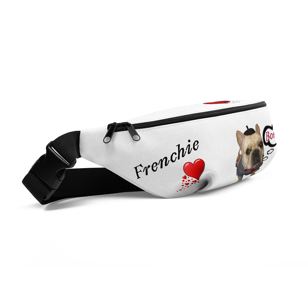 Thumbnail: Bonjour French Bulldog Fanny Pack size view