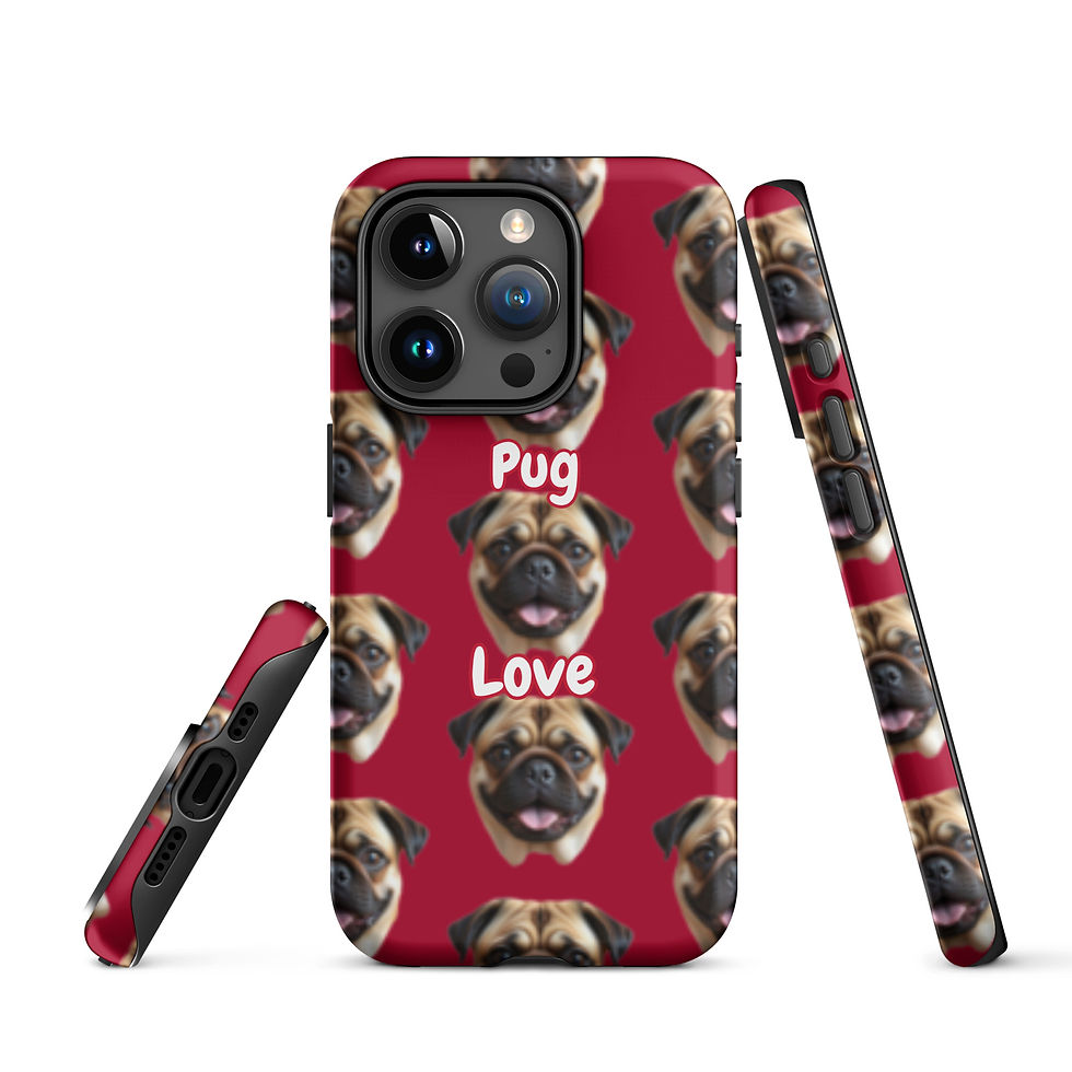 Thumbnail: Love Pugs iPhone Tough Case