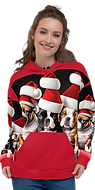 French Bulldog Christmas hoodie