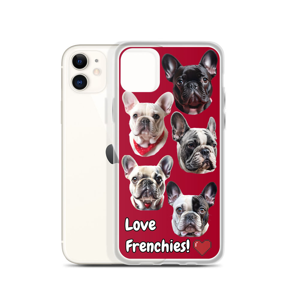 Thumbnail: Love French Bulldogs iPhone Clear Case
