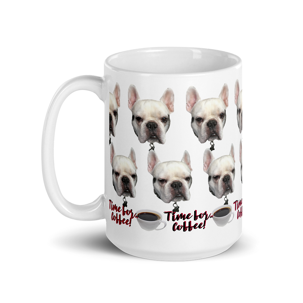Shut Eye French Bulldog Mug back side