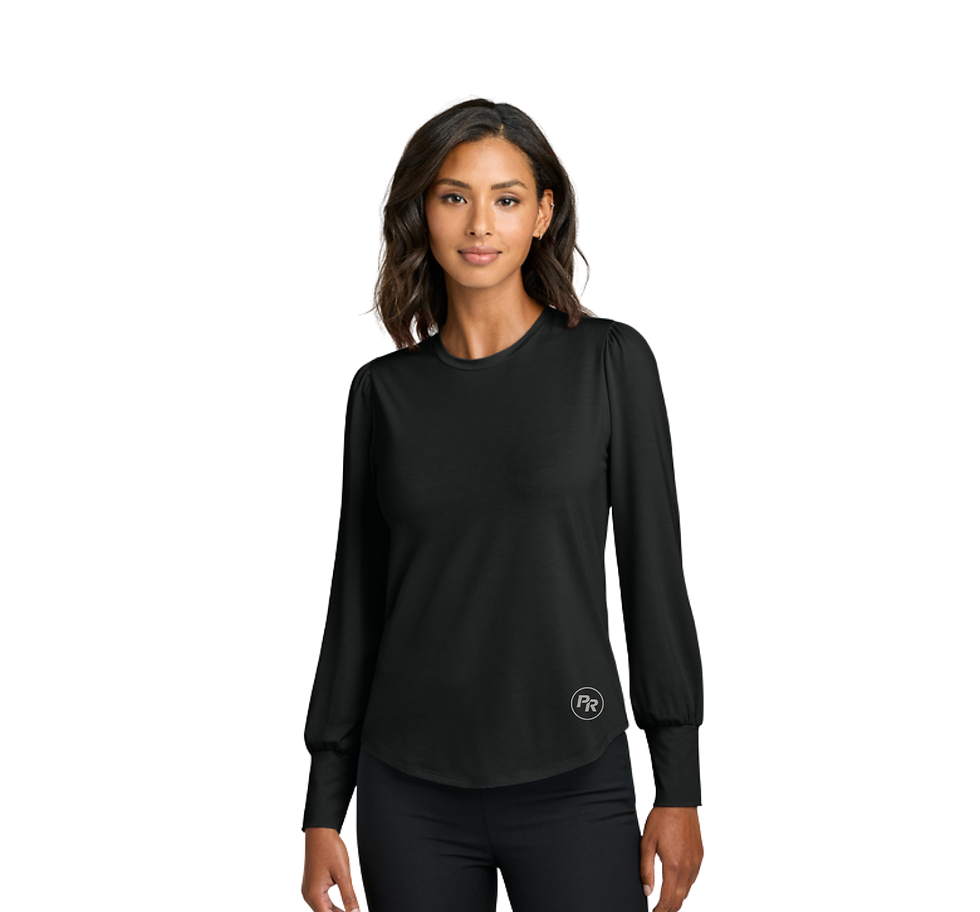 Thumbnail: Mercer+Mettle® Women’s Stretch Jersey Long Sleeve Blouson Top
