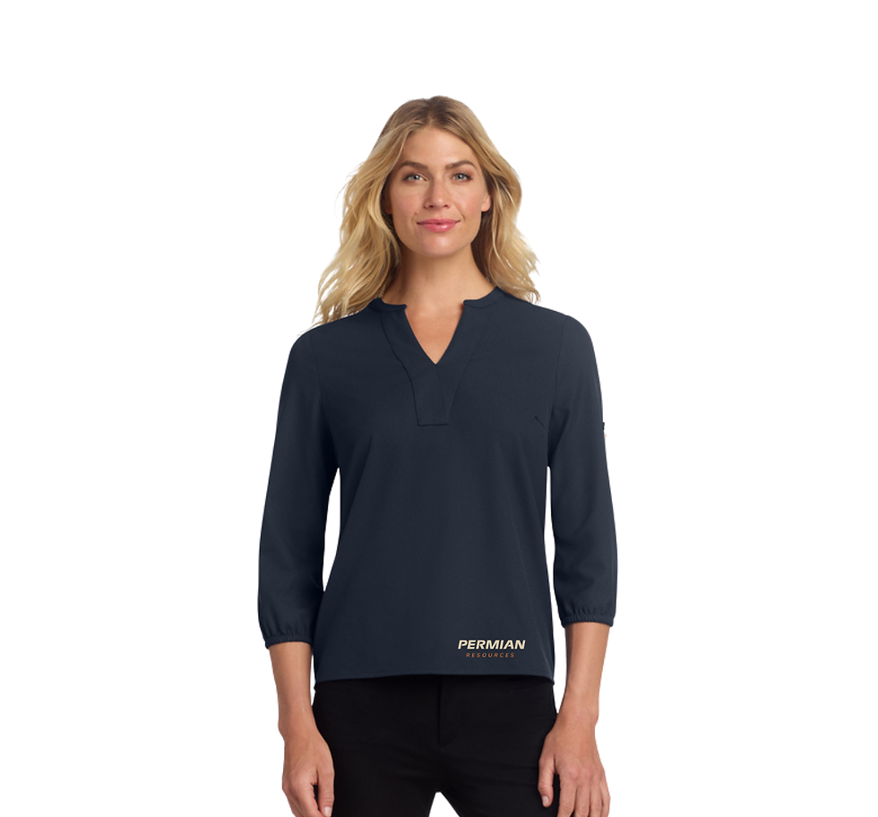 Thumbnail: Mercer+Mettle® Women's Stretch Crepe 3/4-Sleeve Blouse