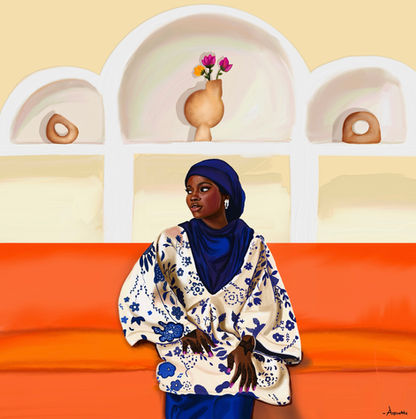 Aishat Arowosegbe, Olabisi, 2025, Digital oil, 8129 × 8129 px