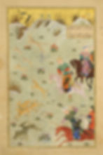 Timurid Prince Baysunghur Hunting, from a manuscript of Anthology of Persian Treatises, 1427