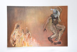 Saadeh-Byreet George, Rise and Revolt, 2017, Oil on canvas, 100 × 150 cm